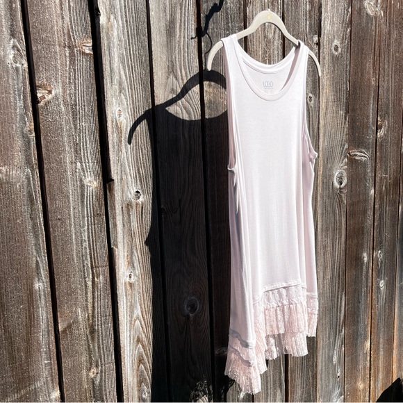 logo by Lori goldstein sleeveless blush pink top size medium - Picture 16 of 17